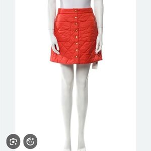 Frances Valentine Scarlet Quilted Mini Skirt